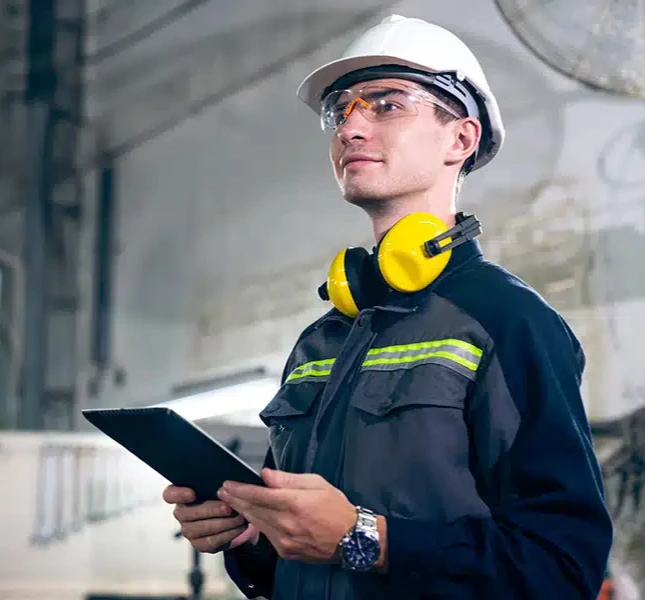 Homem acessando sistema CIPA DIGITAL